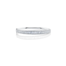 SHY CREATION INC 14k White Gold 3.71C Diamond Bangle