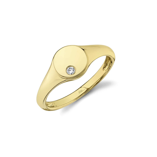 14K Yellow Gold 0.03C Diamond Ring