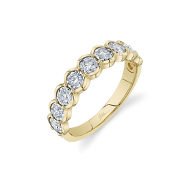 SHY CREATION INC 14K Yellow Gold .52C Diamond Band SHY CREATION INC 14K Yellow Gold .52C Diamond Band