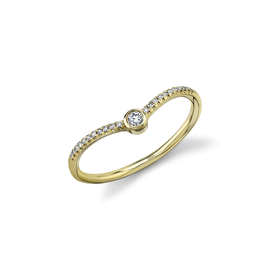 SHY CREATION INC 14K Yellow Gold .09C Diamond Ring