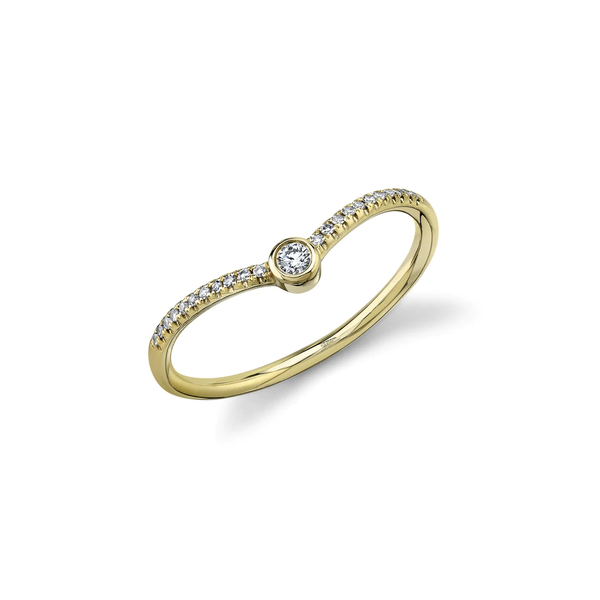 SHY CREATION INC 14K Yellow Gold .09C Diamond Ring