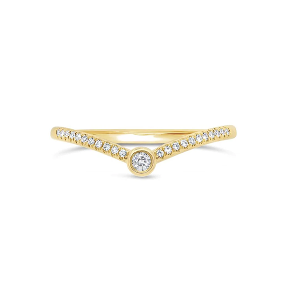 SHY CREATION INC 14K Yellow Gold .09C Diamond Ring