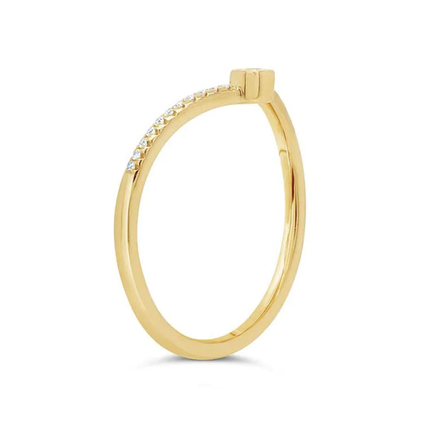SHY CREATION INC 14K Yellow Gold .09C Diamond Ring