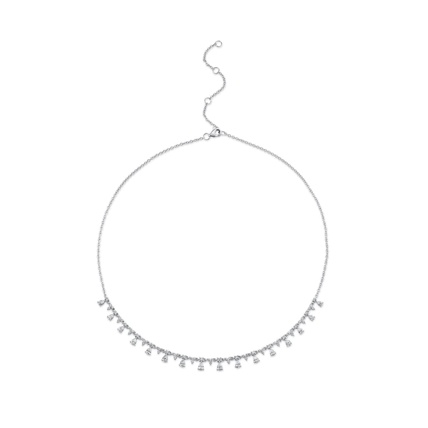 SHY CREATION INC 14K White Gold 2.12C Diamond Necklace