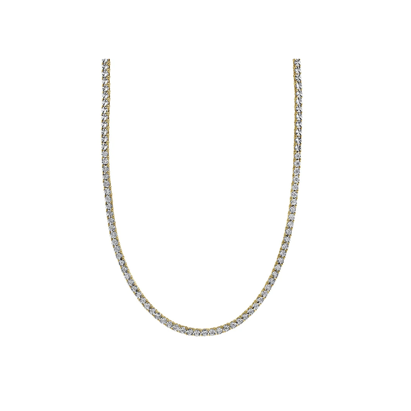 SHY CREATION INC 14K Yellow Gold .95C Diamond Tennis Necklace