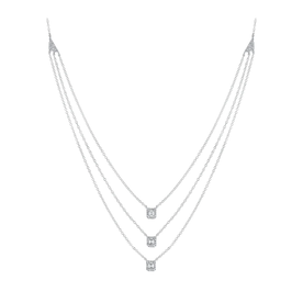 SHY CREATION INC 14K White Gold .31C Diamond Necklace