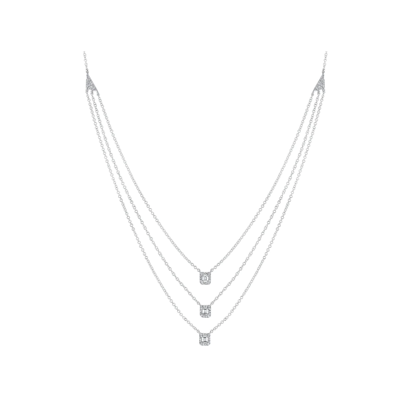 SHY CREATION INC 14K White Gold .31C Diamond Necklace
