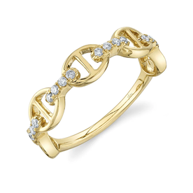 SHY CREATION INC 14K Yellow Gold 0.16ct Diamond Ring