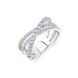SHY CREATION INC 14K White Gold .79C Diamond Bridge Ring SHY CREATION INC 14K White Gold .79C Diamond Bridge Ring