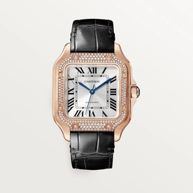 CARTIER Santos de Cartier 18K Rose Gold Medium Model