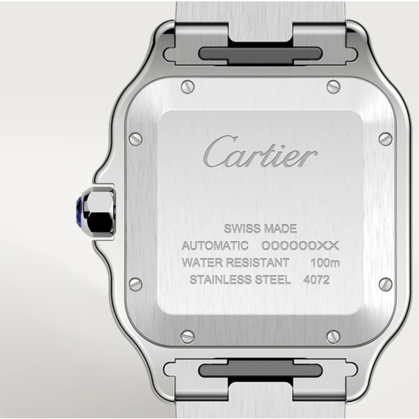 CARTIER Santos de Cartier Large Stainless Steel Case, ADLC Bezel