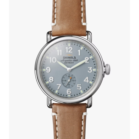 SHINOLA Runwell 41mm, Brown Leather Strap