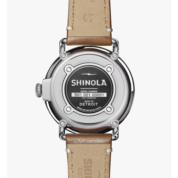 SHINOLA Runwell 41mm, Brown Leather Strap