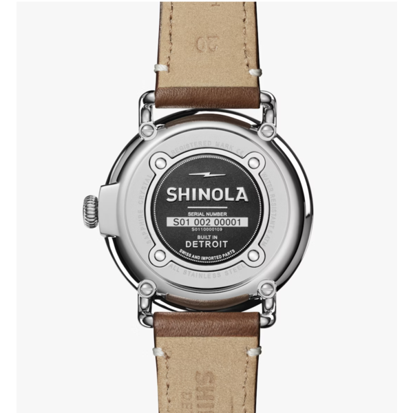 SHINOLA Runwell 41mm, Brown Leather Strap