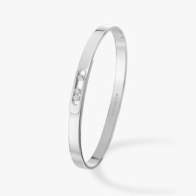 MESSIKA 18K White Gold Move Noa Small .11C Diamond Bangle