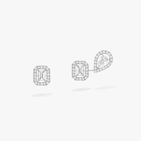 MESSIKA 18K White Gold My Twin 1+2 .45C Diamond Earrings