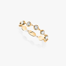 MESSIKA 18K Yellow Gold D-Vibes Small .22C Diamond Ring