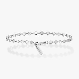 MESSIKA 18K White Gold D-Vibes Small .45C Diamond Bracelet