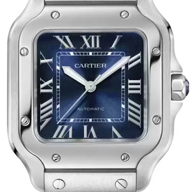 CARTIER Santos de Cartier Blue Medium