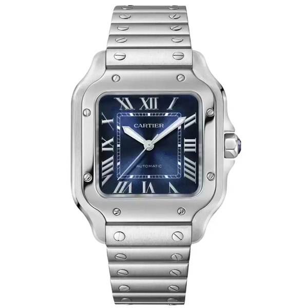 CARTIER Santos de Cartier Blue Medium