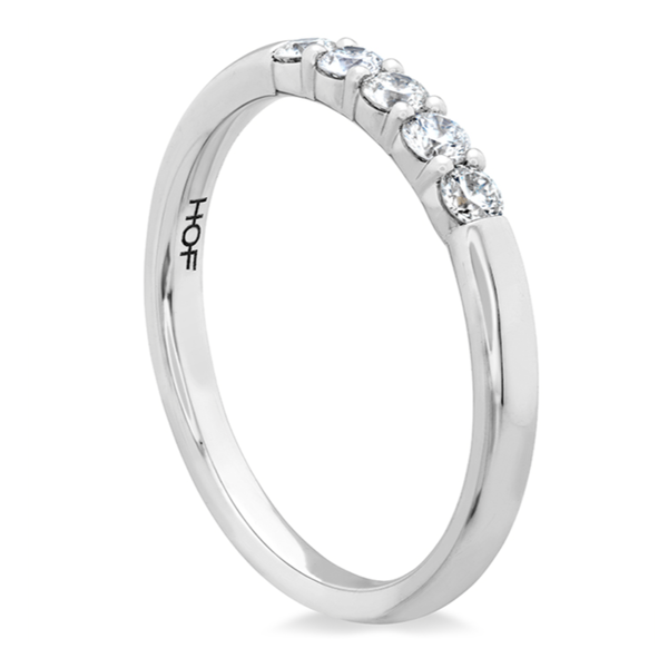 HEARTS ON FIRE LLC 18K White Gold Signature 5-Stone Band .24-.28ctw