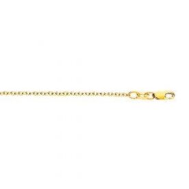 18K Yellow Gold Cable Chain 16"