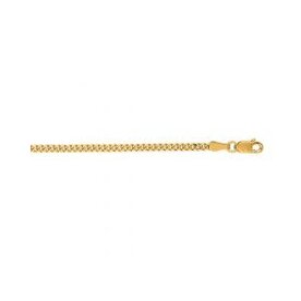 14K Yellow Gold 2.0MM Gourmette Chain 16"