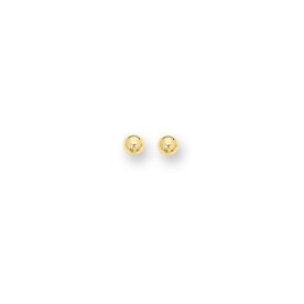 14K Yellow Gold 6mm Polished Ball Stud Earrings