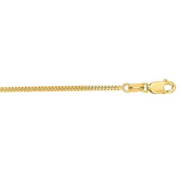 14K Yellow Gold 1.5mm Gourmette Chain 16"