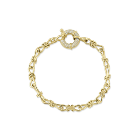 14K Yellow Gold .18C Diamond Bracelet