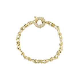 SHY CREATION INC 14K Yellow Gold .18C Diamond Bracelet