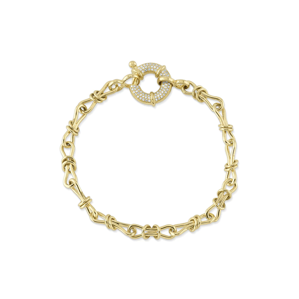 SHY CREATION INC 14K Yellow Gold .18C Diamond Bracelet