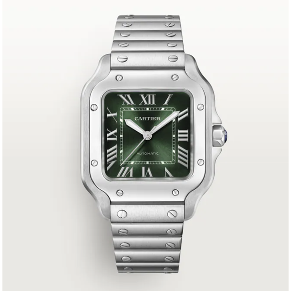CARTIER Santos de Cartier Green Medium