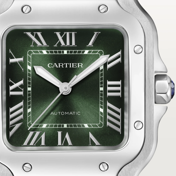 CARTIER Santos de Cartier Green Medium