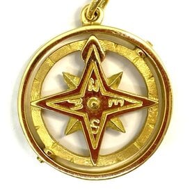 BERMUDA COLLECTION 18ky Compass Pendant