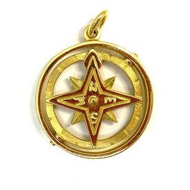 BERMUDA COLLECTION 18ky Compass Pendant