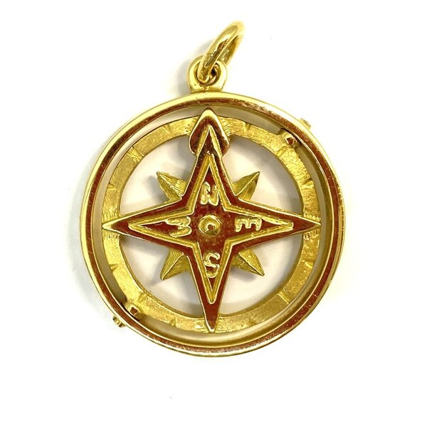 BERMUDA COLLECTION 18ky Compass Pendant