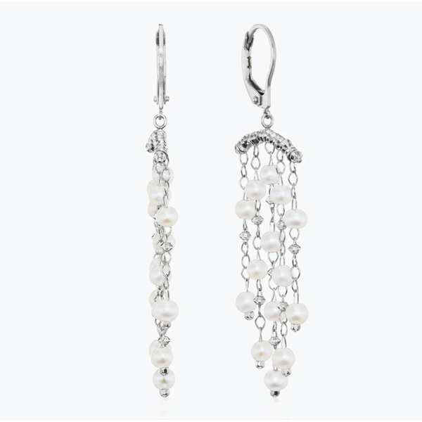 Platinum Debut Bar Earrings