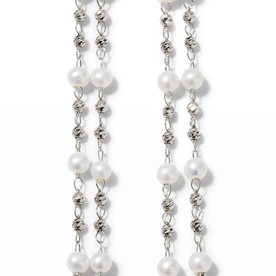 PLATINUM BORN Platinum Debut Double Drop Earrings