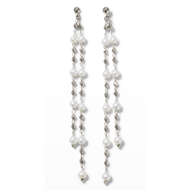 PLATINUM BORN Platinum Debut Double Drop Earrings