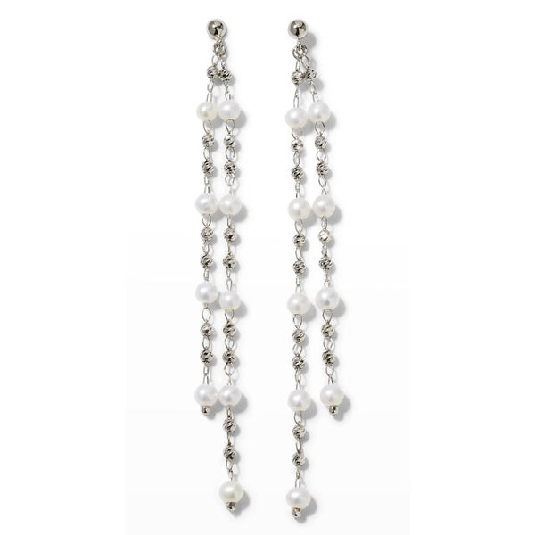PLATINUM BORN Platinum Debut Double Drop Earrings