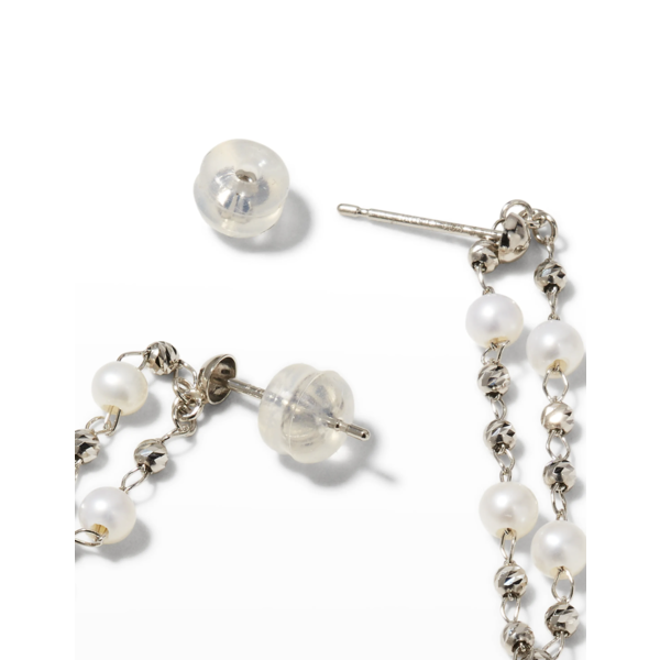 PLATINUM BORN Platinum Debut Double Drop Earrings