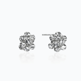 PLATINUM BORN Platinum Meterorite Studs