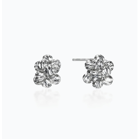PLATINUM BORN Platinum Meterorite Studs