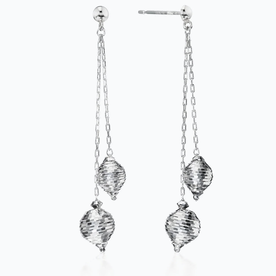 Platinum Orbit Earrings