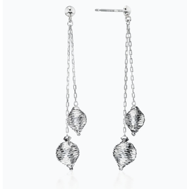 Platinum Orbit Earrings