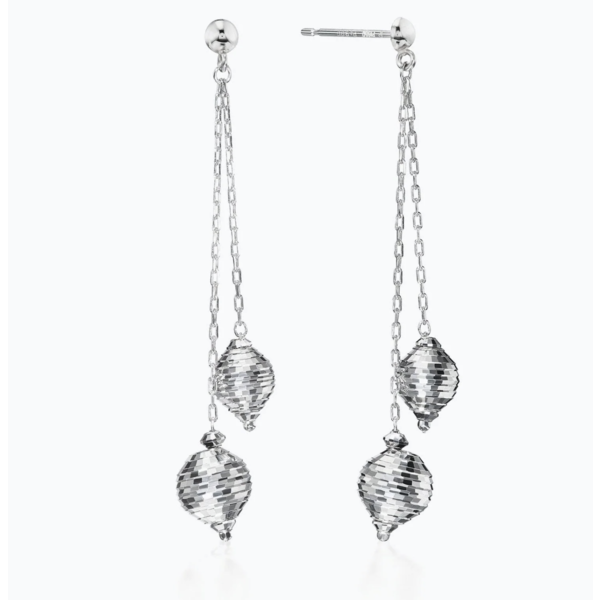 Platinum Orbit Earrings