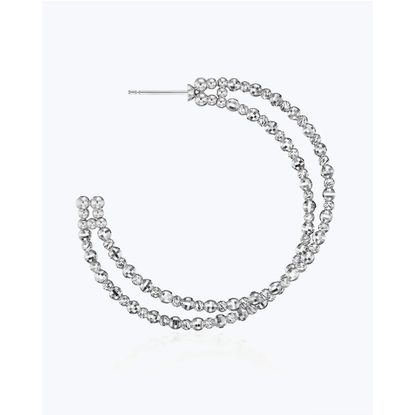 PLATINUM BORN Crescent Hoops Limitless Earrings