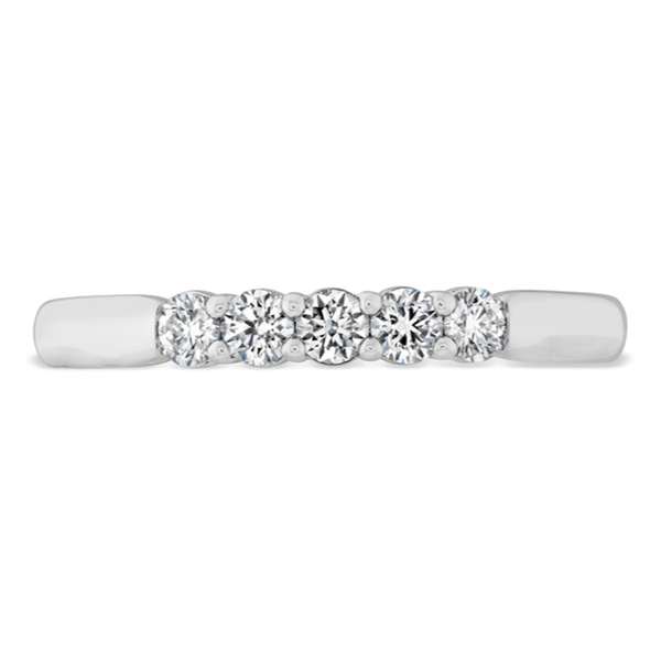 HEARTS ON FIRE LLC 18k White Gold Signature 5 Stone Diamond Band 1.00ct