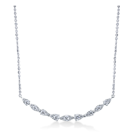 HEARTS ON FIRE LLC 18k White Gold Ariel Dewdrop Diamond .54ct  Pendant